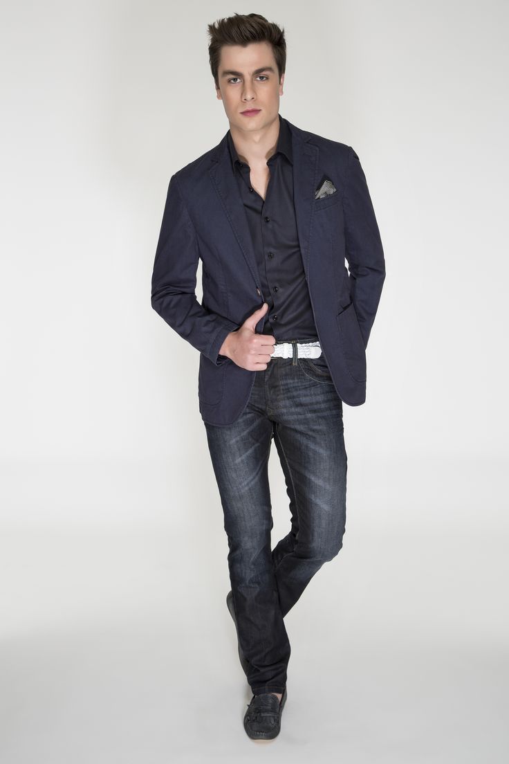 blazer com calça jeans masculino fotos